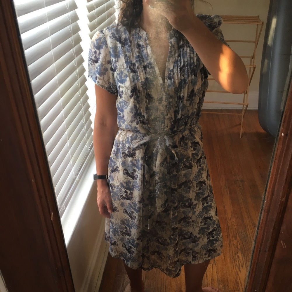 MSK Floral chiffon dress